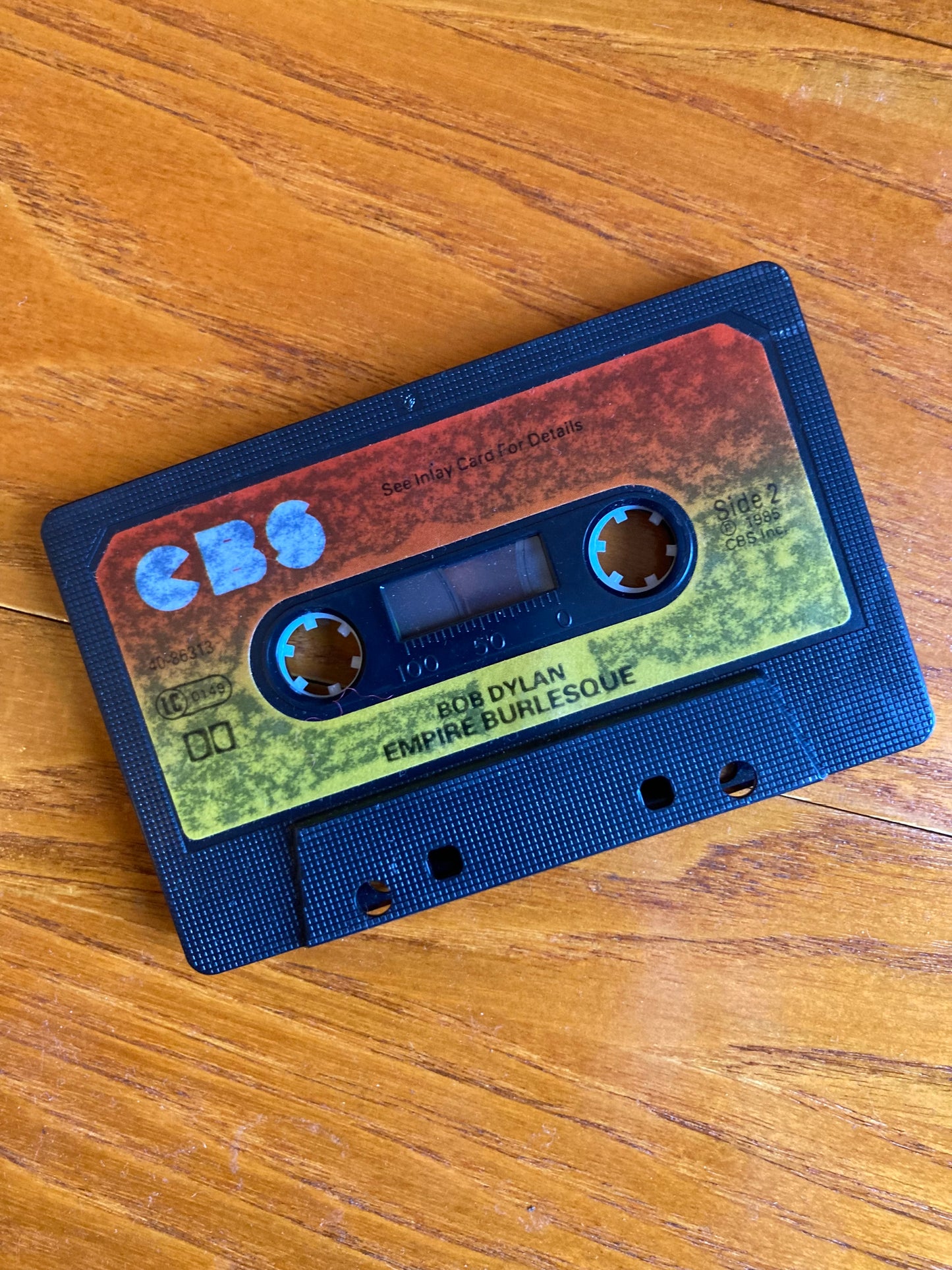 Bob Dylan Empire Burlesque Cassette